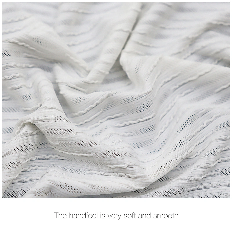Micro fiber nylon spandex 3D flower jacquard fabric making factory